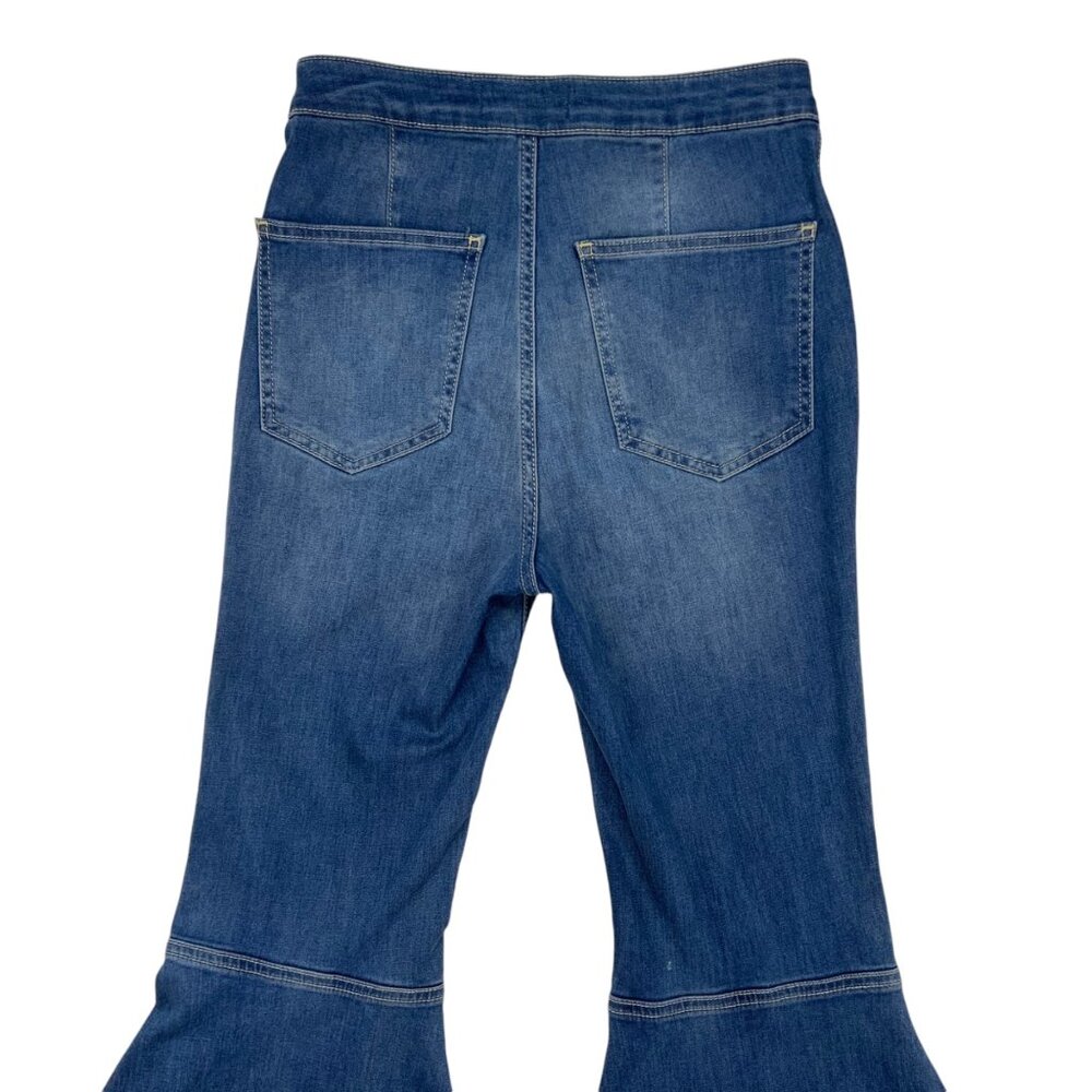 Free People We The Free Float On Flare Stretch Jean 27 Bell Bottom High Rise - Picture 10 of 14